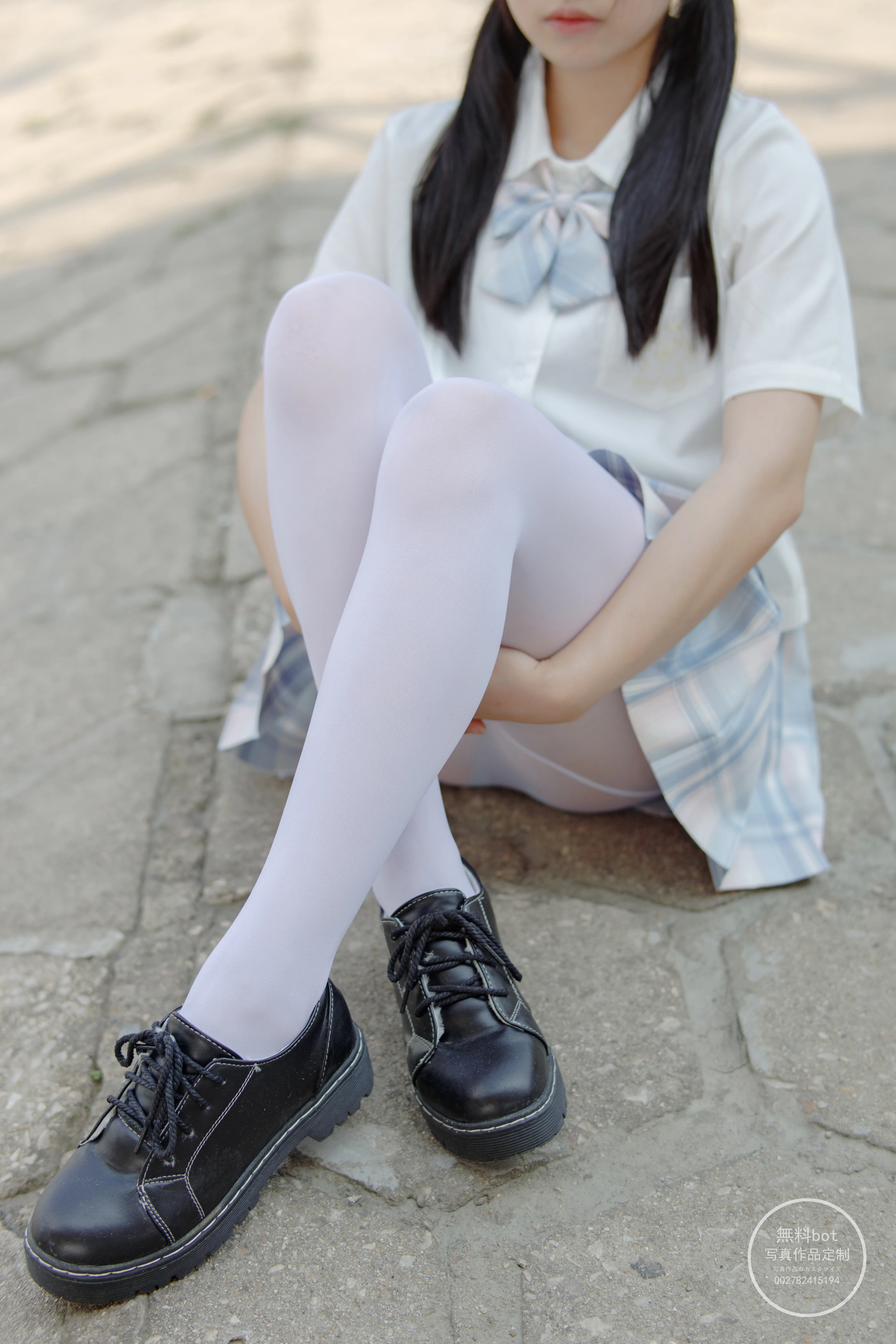 森萝财团 有料001  小兰 白丝JK制服少女 [64P]插图7